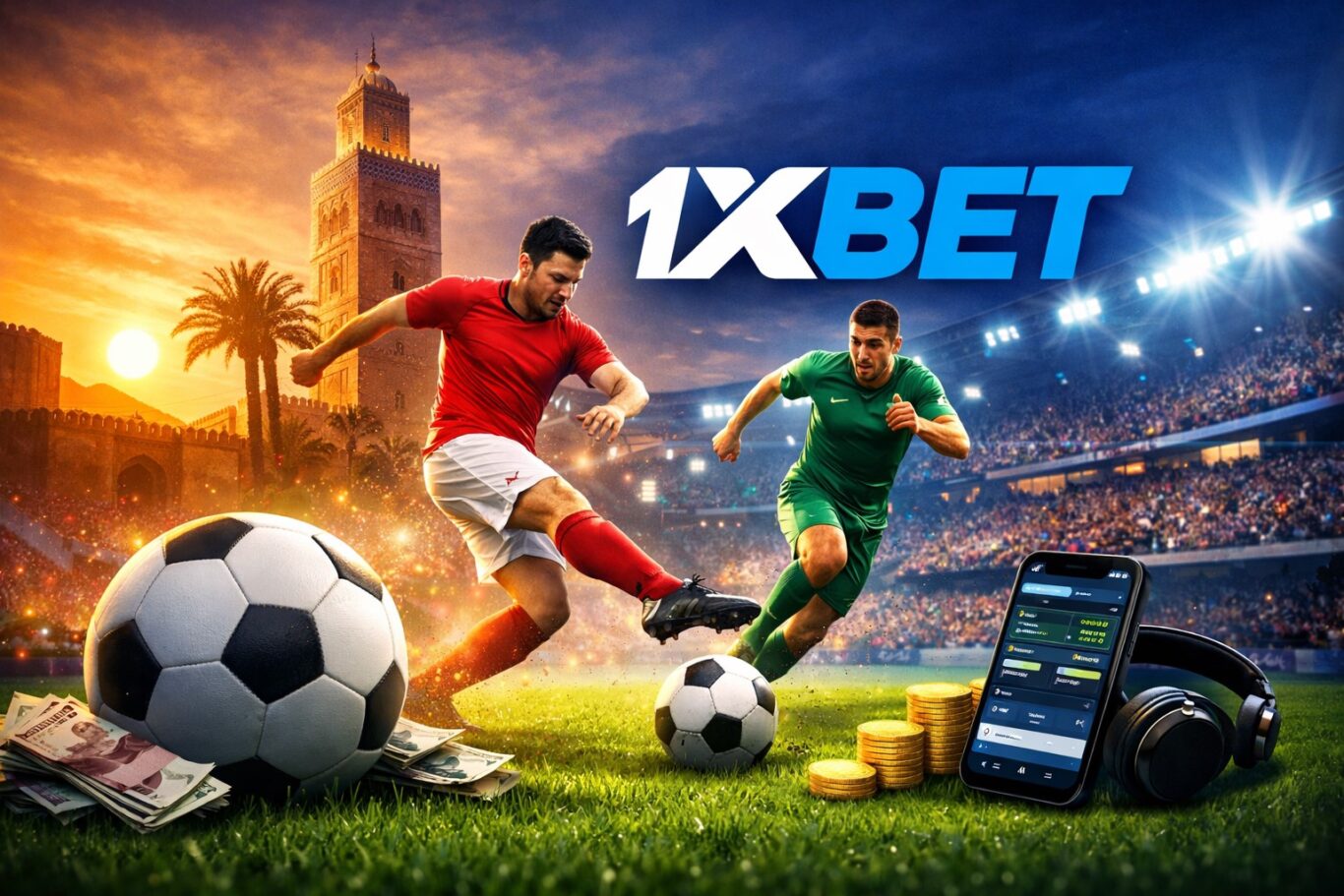 مراهنات كرة القدم 1xBet في المغرب